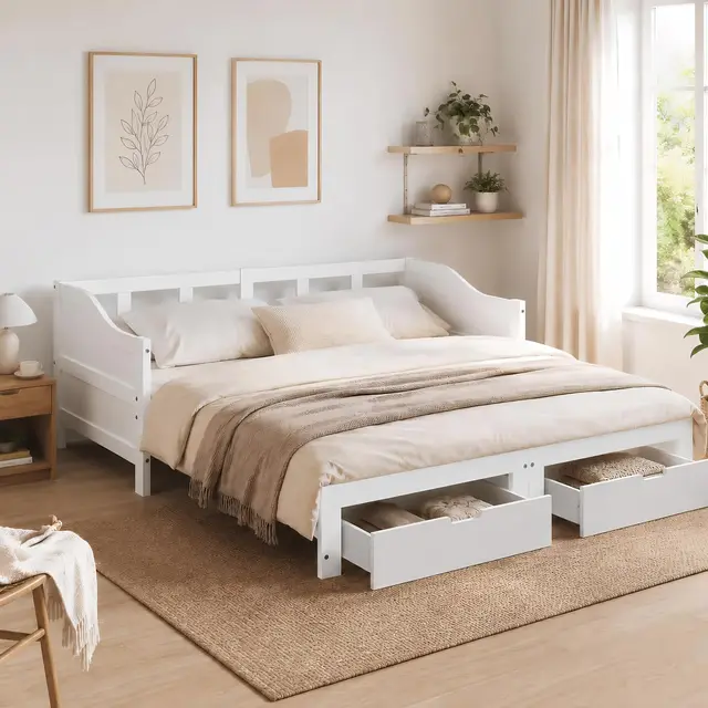 hfasd cama día extensible 90/180x200 cm
