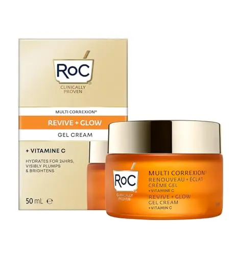 RoC - Multi Correxion Revive + Glow Gel Crema - Antiarrugas y Envejecimiento - Hidratante Reafirmante - 50 ml