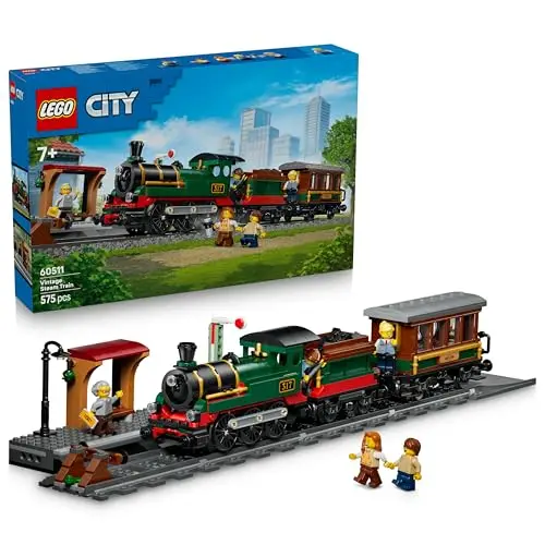 lego city 60511 tren de vapor clásico
