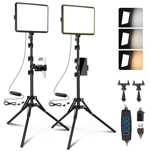 niceveedi nv-15wht kit softbox led doble