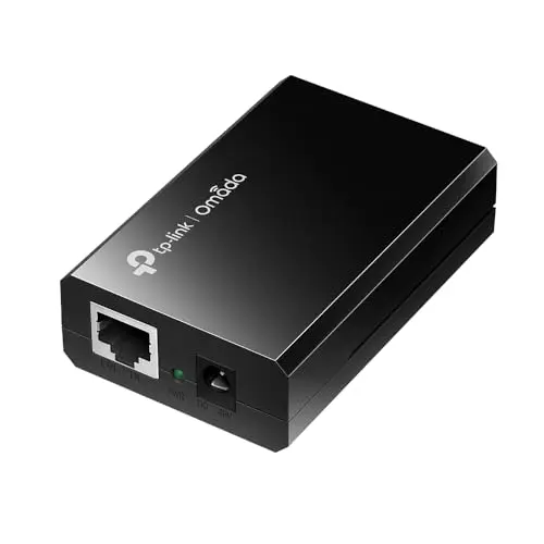 TP-Link TL-PoE150S Gigabit Ethernet PoE Inyector, Plug-and-Play, 2 Puertos 10/100/1000Mbps RJ45, 1 Puerto de 48VDC, 15,4 W (máximo 48 V DC)