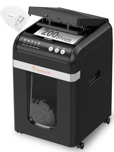 bonsaii 200 hojas trituradora automática