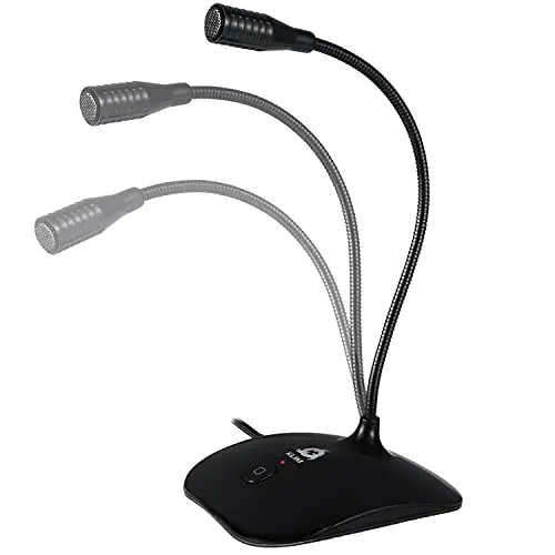 KLIM Talk - Micrófono USB para PC y Mac - Amplia Compatibilidad - con Botón Silencio - Micrófono de Grabación Profesional de Alta Definición - Nueva - Negro