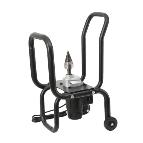 Cortador de Troncos Leña Eléctrico 2000W para Cortar Madera, Astilladora de Troncos Cortadora De Leña De Conos, Diámetro Máximo 20 cm Partidor de Leña 420 R/min