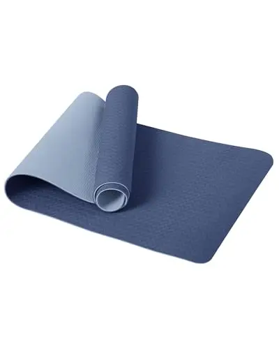 Good Nite Esterilla de yoga para ejercicio, fitness, extra gruesa, antideslizante, para deportes, pilates, gimnasio, resistencia con correa de transporte, 183 x 61 x 0,6 cm
