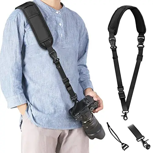 Correas de Cámara para Fotógrafos, Correa Camara Reflex Ajustable con Liberación Rápida Cinturónde Seguridad, Correa de Hombro para Cámara para DSLR