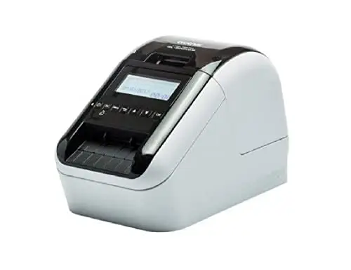 Brother QL820NWBC. Impresora de Etiquetas Profesional Ideal para la Oficina con conexión de Red Cableada, WiFi, Bluetooth MFi y Pantalla LCD
