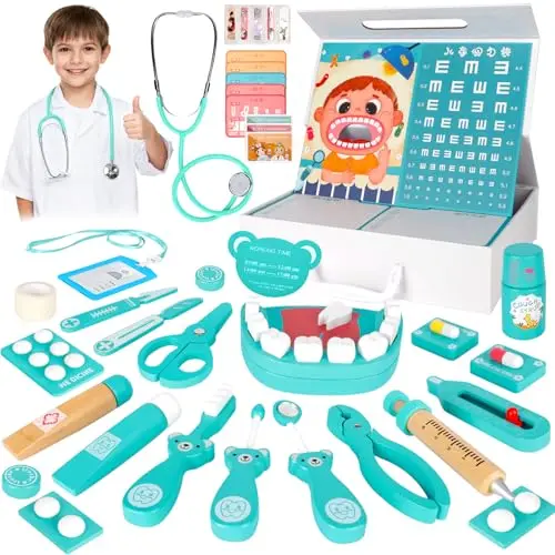 ygvqn maletín médico infantil 27 piezas