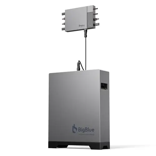 【Funciona a -20 ℃ e Batería LFP de 2560Wh】BigBlue Planta de Energía para Balcón con Almacenamiento, IP67 Impermeabile, Rastreador de 3 MPPT con Entrada Solar de 800W, Plug & Play, APP
