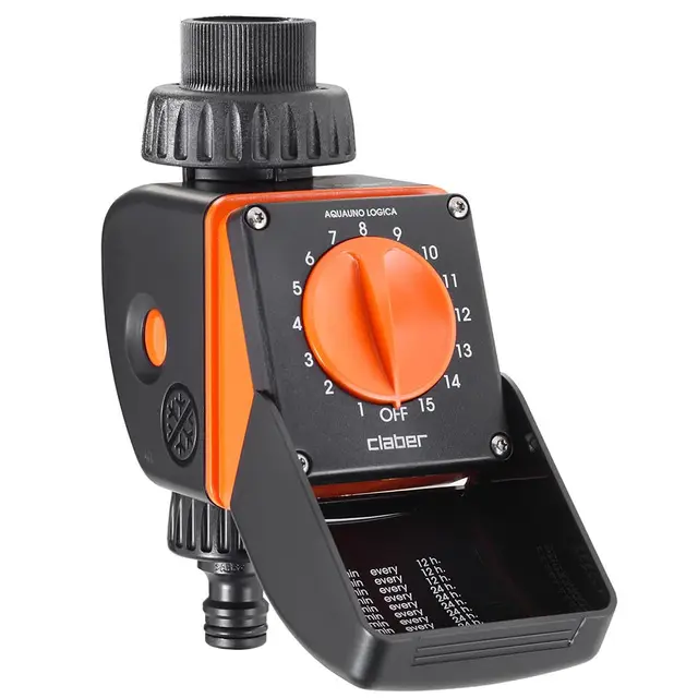 Claber 8422 Aquauno Logica Computer Digitale, Negro/Naranja, 1864N8422
