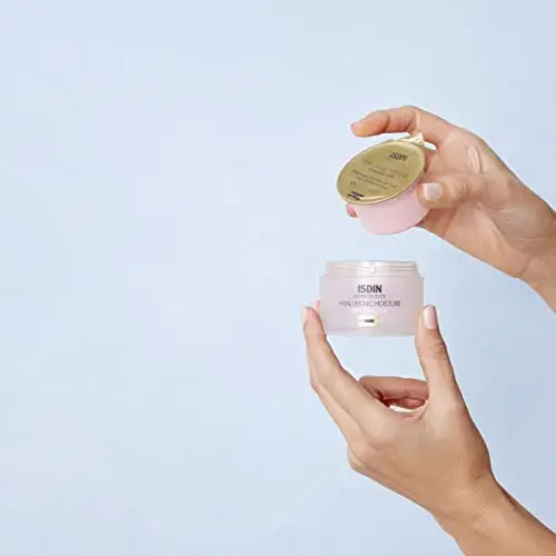 ISDIN Isdinceutics Hyaluronic Moisture Sensitive, Crema Facial Hidratante con Ácido Hialurónico y Niacinamida para Piel Sensible, +57% Hidratación en 2 horas², 50 g