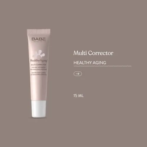 Laboratorios Babé - Multi Corrector Tensor Ojos y Labios 15ml| HealthyAging+ |Combate las Arrugas | Elimina Bolsas y Ojeras| Efecto Tensor Boca | Mejor Contorno de Ojos |Serum Contorno de Ojos