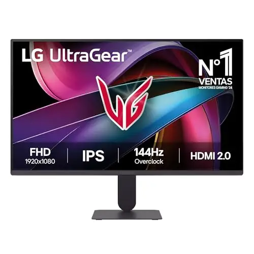 LG 24G411A-B Monitor Gaming Ultragear 23,8" IPS Full HD 144Hz
