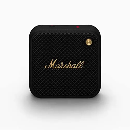 Marshall Willen Altavoces inalámbricos Bluetooth 15 Horas de reproducción IP67 Carga rápida a Prueba de Agua Apilable - Negro