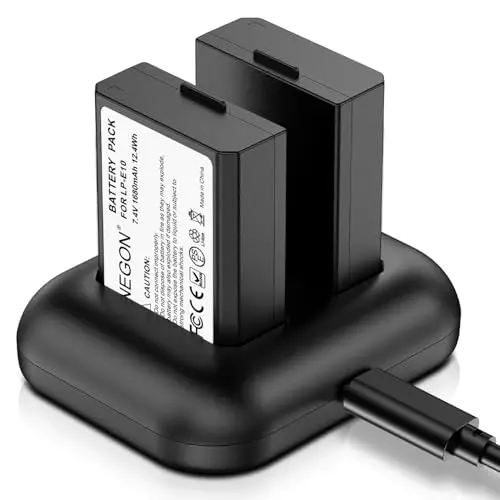 enegon en-lp-e10 pack 2 baterías +