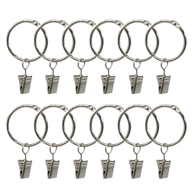 hoopoe hs-10 anillas cortinas con pinza