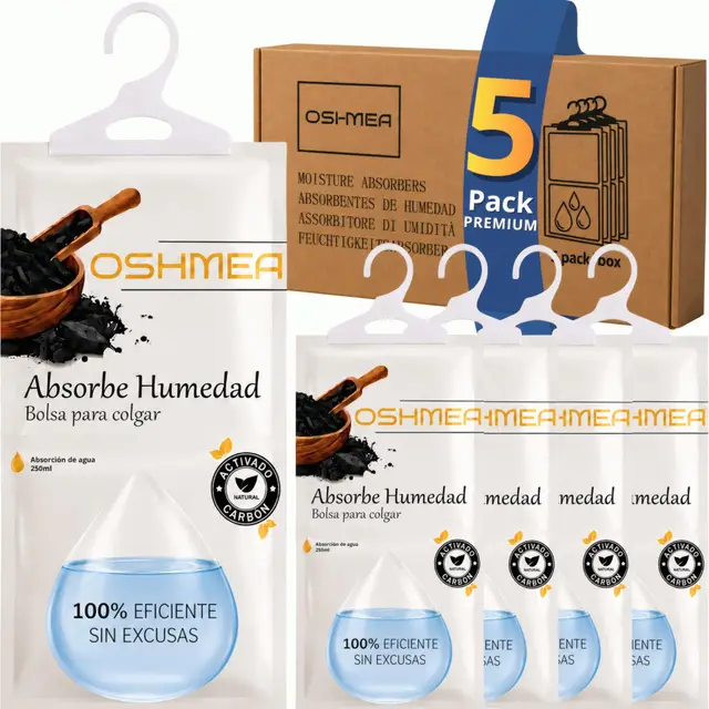 oshmea bolsas antihumedad carbón