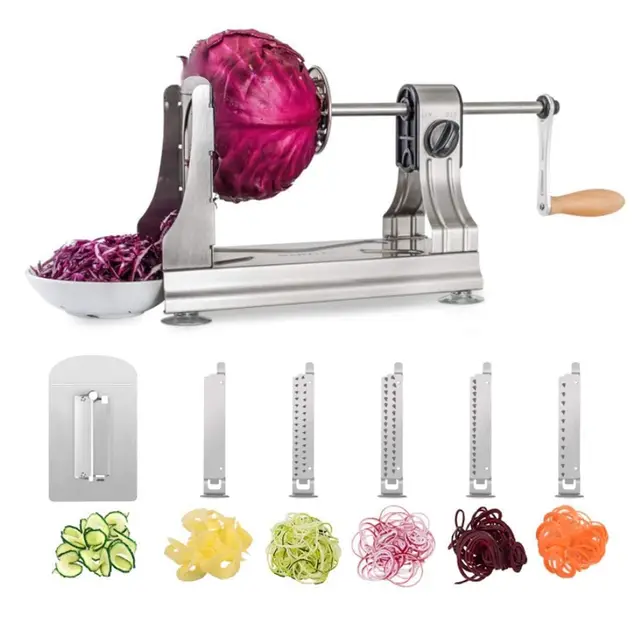WellToBe CS-668 Espiralizador de Verduras Manual 6 en 1