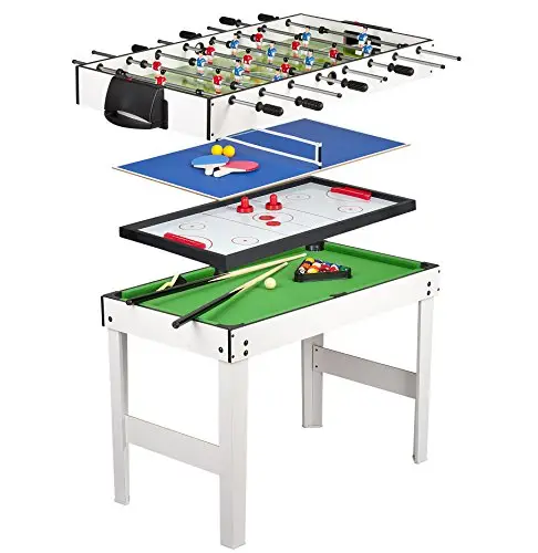 Leomark Mesa de Juegos de Madera para Niños y Adultos Diversión en Casa o en Fiestas Juego Educativo Familiar Estable Resistente Fácil de Montar Ideal para Compartir Tiempo en Familia