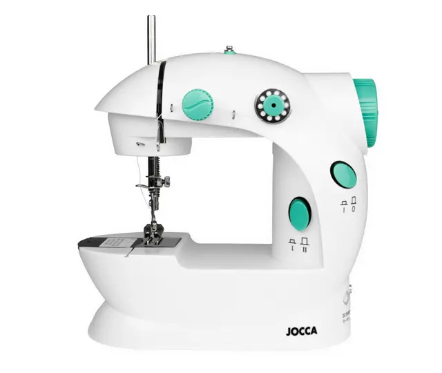 Jocca - Máquina de Coser Portátil Jocca con 48 Accesorios de Costura - Doble Puntada - Ideal para Remallar - Uso Doméstico y Manual - Antideslizante