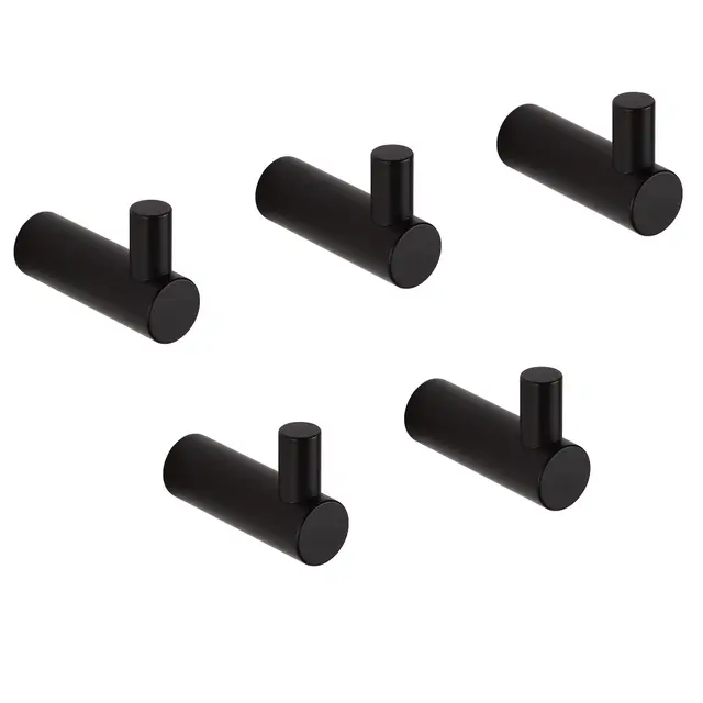bvl 147355-b pack 5 ganchos toalla pared