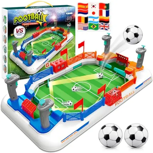 Mini Futbolines para Niños Adultos, Juguetes Niños 4-11 Años Juegos de Mesa Regalo Futbol para Niño 3-12 Años Regalos Navidad Cumpleaños Niño Copa del Mundo 2026