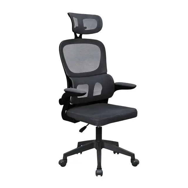 Mars Gaming MGC-ERGOPRO, Silla Ergonómica Profesional, Soporte Lumbar Activo, Malla Transpirable, Altura Ajustable 120-130cm, Reposabrazos Abatibles, Reposacabezas Regulable, Silla de Oficina, Negro