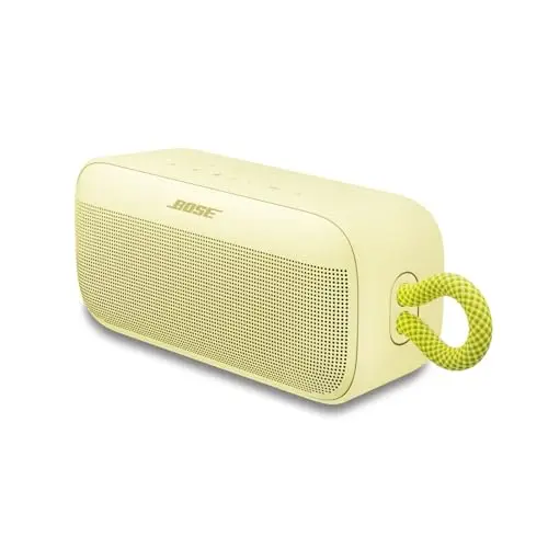 Bose SoundLink Plus Altavoz Bluetooth portátil, Altavoz para Exterior inalámbrico, hasta 20 Horas de autonomía, Resistente al Agua y al Polvo, Amarillo limón - edición Limitada