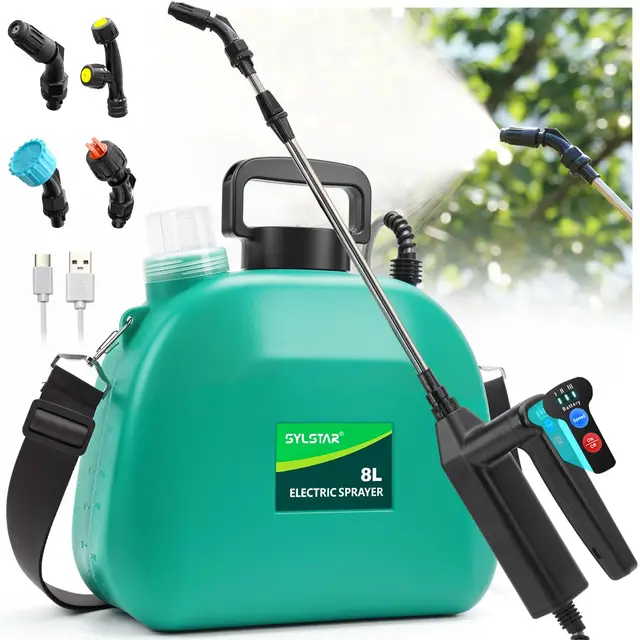 sylstar pulverizador eléctrico 8l 7.4v