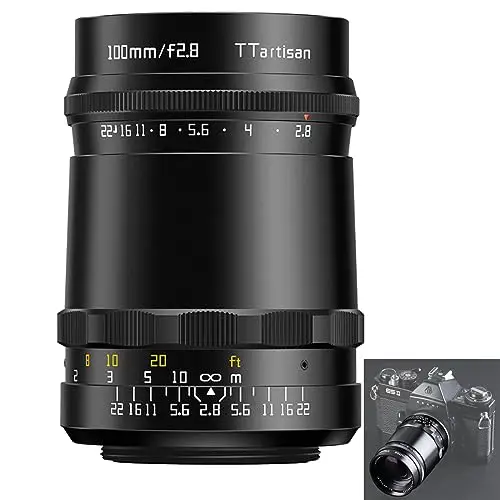TTARTISAN Lente de 100 mm F2.8 M42 Soap Bubble Bokeh compatible con cámara de montaje M42 y otras cámaras modernas con adaptador.