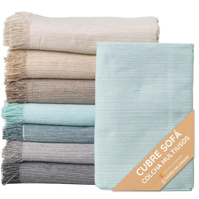 jarapa home plaid sofá algodón 260x180