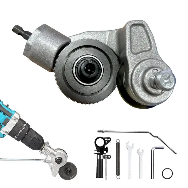 Cortadora de Chapa, Accesorios de Corte de Metal para Taladro Eléctrico, Tijeras de Chapa Eléctrica Nibbler para Cortar Placas de Hierro, Acero, Cobre, Aluminio