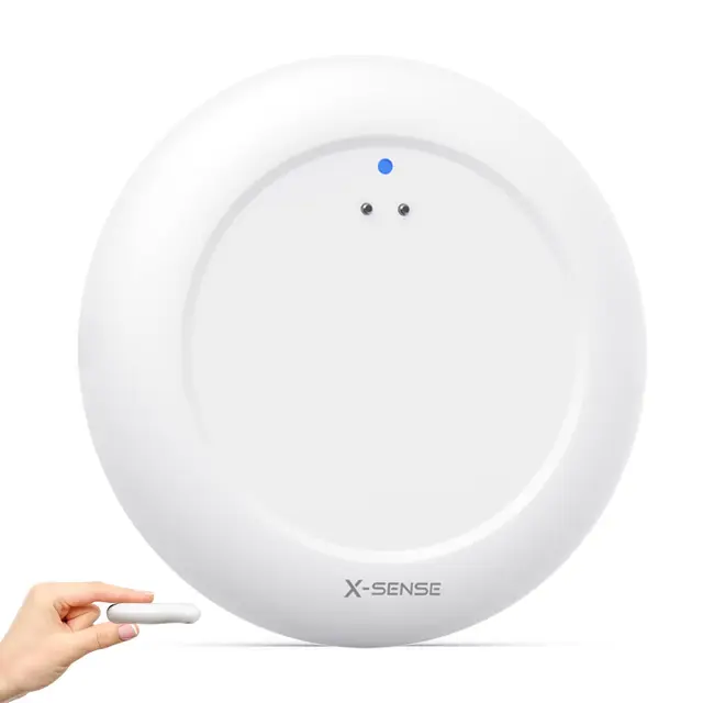 Sensor de Agua Wi-Fi X-Sense; Detector Inteligente de Fugas de Agua con alertas de App, IP67 Resistente al Agua, Detector inalámbrico para Cocina, baño, sótano, SWS0A (1 Unidad)