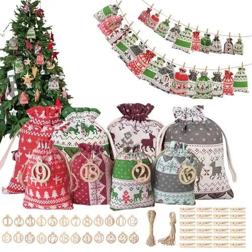 jidayoeu calendario adviento tela 24