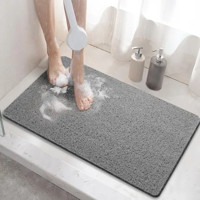 hitslam alfombra ducha 60x40cm gris