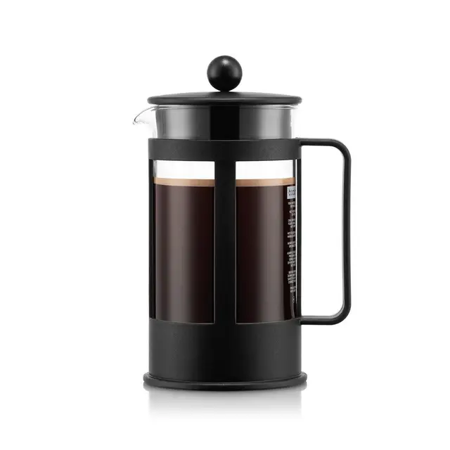 Bodum Kenya - Cafetera, 8 tazas, 1 l, color negro