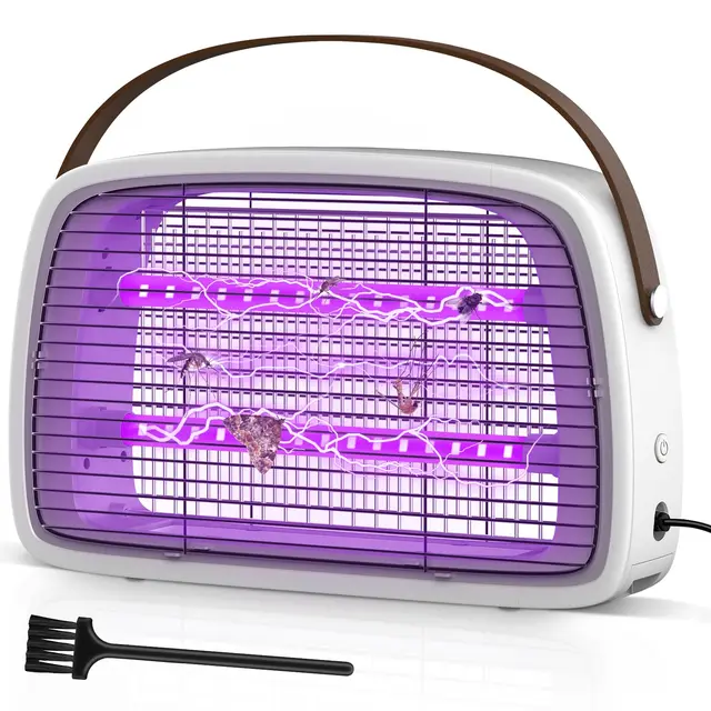 seenlast Lámpara Antimosquitos, 3800V Mata Mosquitos electrico con lamaparas UV Trampa matamoscas electrico, Repelente Anti Mosquitos Interior para el Hogar, Cocina, Jardín, Oficina
