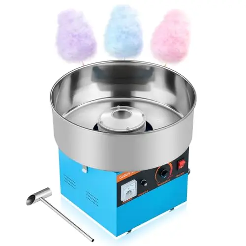 VEVOR Máquina de Algodón de Azúcar Eléctrica 1000 W Azul