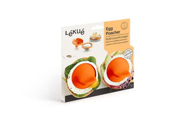 lékué set 2 escalfador huevos silicona