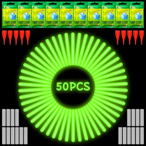 greenyeah glow sticks pesca 50 uds