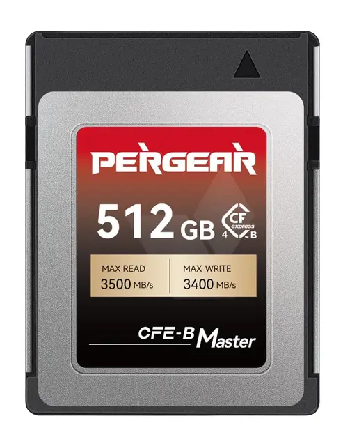 Pergear 512 GB CFexpress 4.0 Tarjetas de Memoria Tipo B, hasta 3500 MB/s Velocidad de Lectura y 3400 MB/s Velocidad de Escritura para grabación de Video Raw 8K (Serie Maestra), Compatible con R3/R5