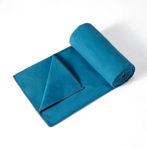 Amazon Basics Yoga Mat Towel, Hot Yoga, Soft, Sweat Absorbant