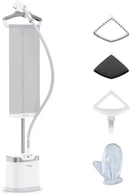 Rowenta Pro Style Care - Plancha de vapor de 2000 W, planchado vertical, vapor potente de hasta 42 g/min, sistema Press & Steam, cabezal XL, rápido calentamiento, 1,3 capacidad, IS8470