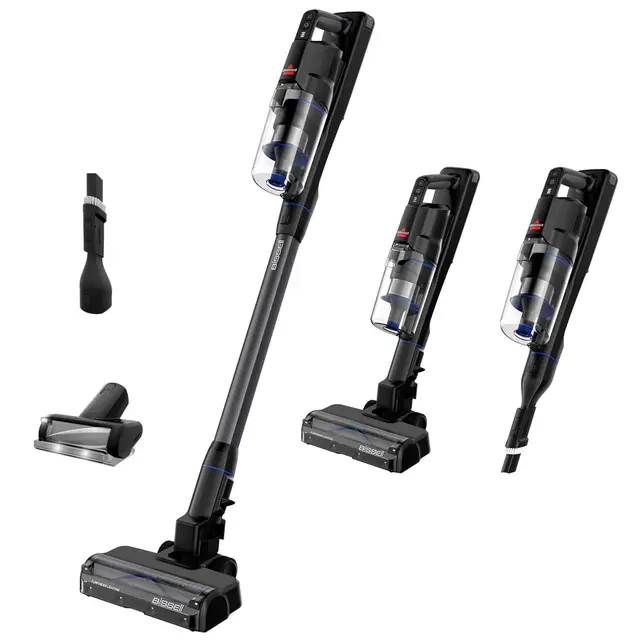 Bissell PowerClean FurGuard, Aspiradora Sin Cable, Motor 280W, Aspiradora Escoba, Rodillo Autolimpieza, Luces FurFinder, Autosoportado, Filtro HEPA, 2500 mAh Batería Extraíble, 50 min, 4091N