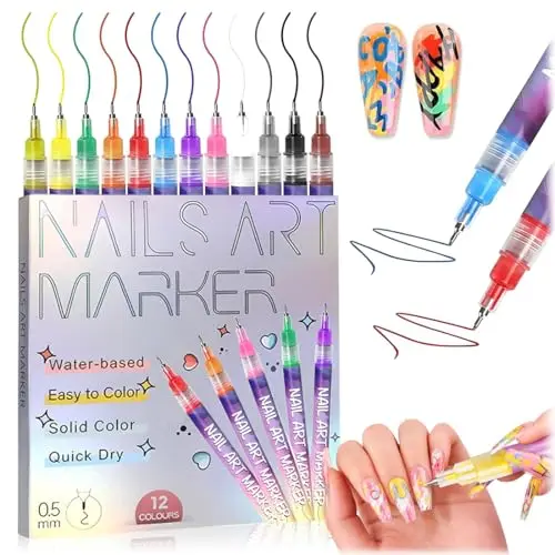 trmplx bolígrafo 3d nail art 12 colores