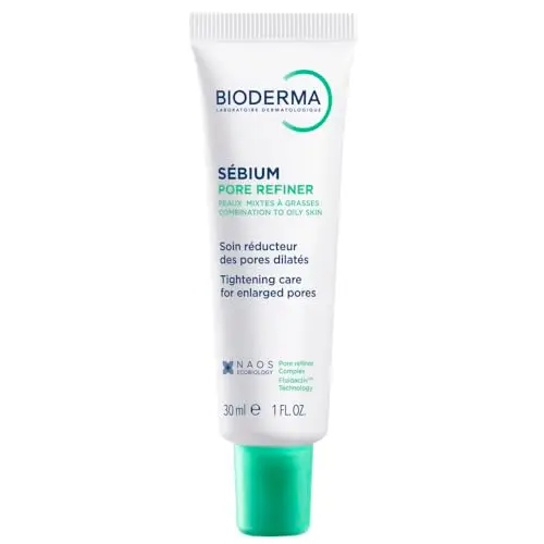 BIODERMA Sébium Refinador de Poros - Tratamiento Dermatológico Corrector de Poros Dilatados - Afina la Textura de la Piel, Reduce el Brillo - Prescrito por Dermatólogos - Tubo de 30 ml