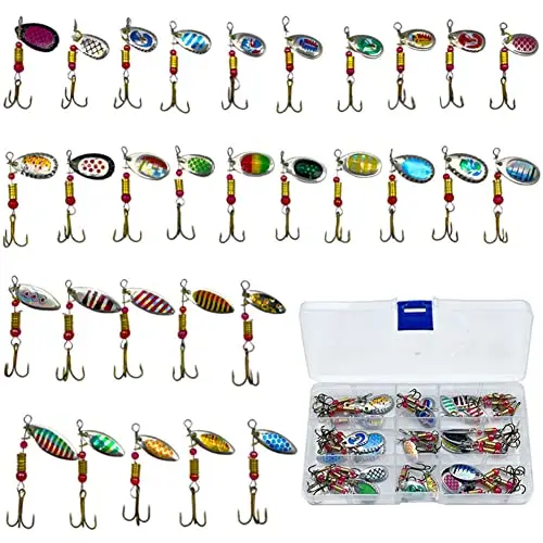 fedmois 30 piezas cucharillas trucha