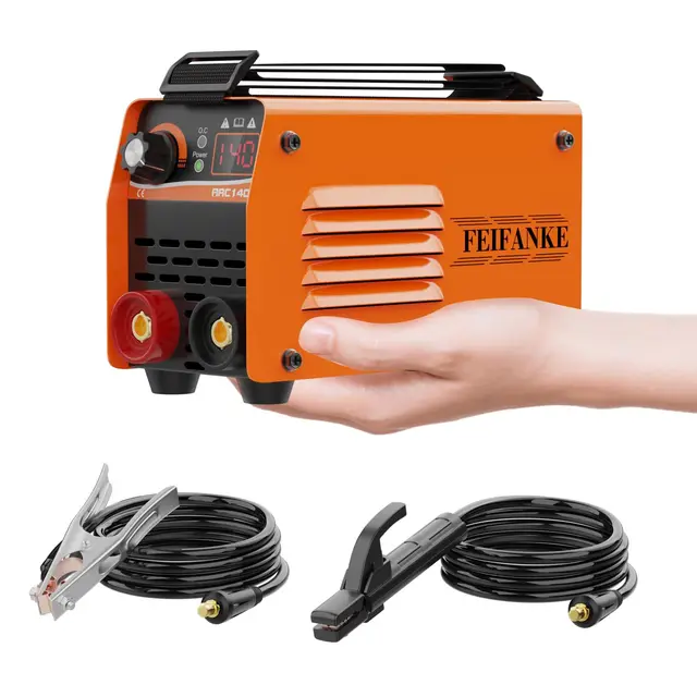 FEIFANKE ARC140 Mini Soldador Inverter 140A Maquina de Soldar IGBT DC Portátil Soldador Electrodo con Elevador Lift TIG,Pantalla LED, Hot Start,Anti-Stick,210 x 130 x 90 mm
