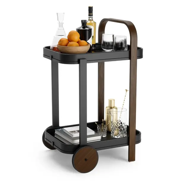 umbra bellwood carrito bar negro/nogal