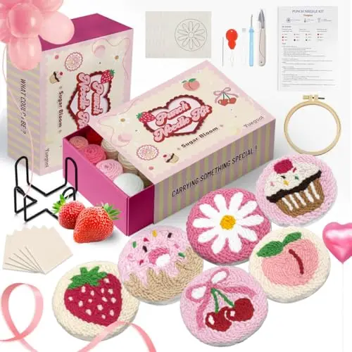 yuegool sugar bloom kit punch needle